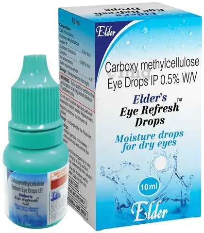 Elder's Eye Refresh Drops bottle and packaging on a white background