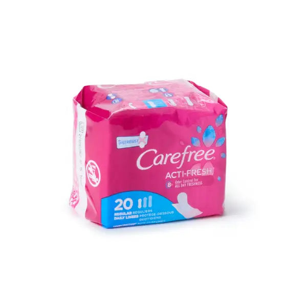 Carefree Acti-Fresh packaging on a white background