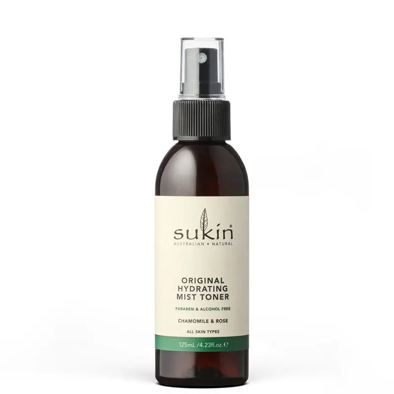 Sukin Original Hydrating Mist Toner bottle on a white background